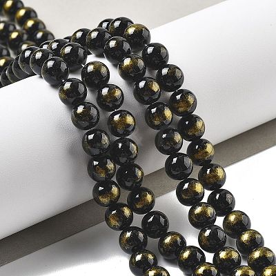 Natural Mashan Jade Beads Strands G-A255-A01-01E-1