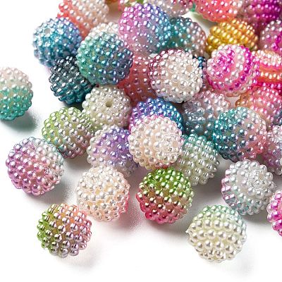 Imitation Pearl Acrylic Beads OACR-FS0001-28-1