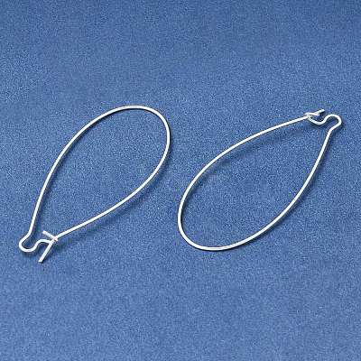 Brass Hoop Earring Findings KK-CBA1A60-19S-1