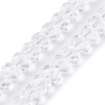 Transparent Glass Beads Strands GLAA-N001-61A-1