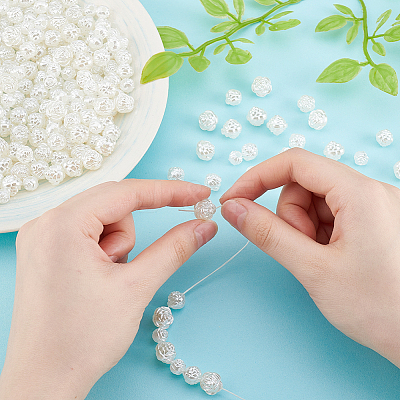 300Pcs 3 Styles Imitation Pearl Acrylic Beads OACR-GA0001-20-1