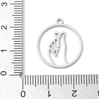 304 Stainless Steel Pendants STAS-Z131-01C-P-1