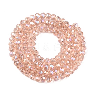 Electroplate Glass Beads Strands EGLA-A044-T3mm-B21-1