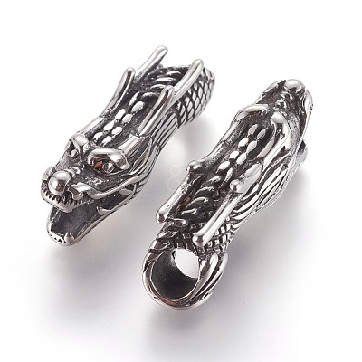 304 Stainless Steel Tube Beads STAS-P237-55AS-1