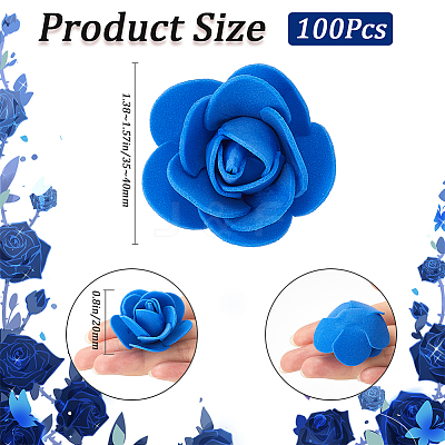 100Pcs Artificial Foam Flower KY-GF0001-21A-1