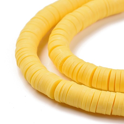 Handmade Polymer Clay Beads Strands CLAY-R089-6mm-Q035-1