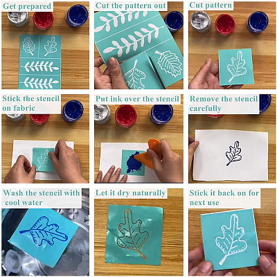 Self-Adhesive Silk Screen Printing Stencil DIY-WH0173-021-X-1
