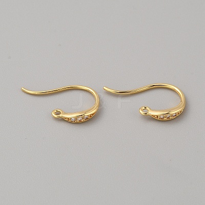 Brass Earring Hooks LS-KK-WH0001-19G-1