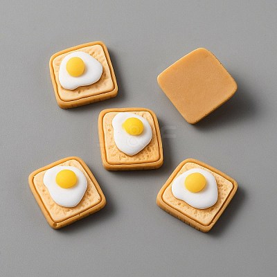 Opaque Resin Cabochons CRES-WH0010-035H-1