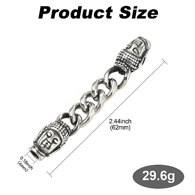 304 Stainless Steel Ends with Chain FIND-CJC0012-141D-1