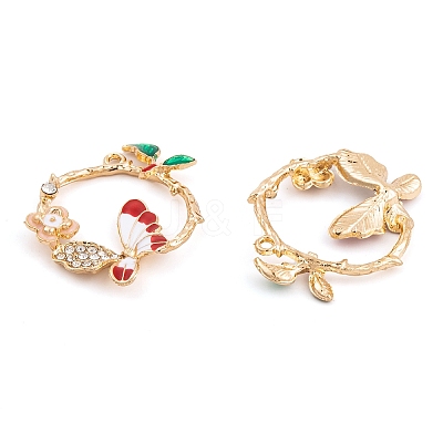 Rack Plating Alloy Enamel Pendants LS-FIND-A040-04KCG-01-1