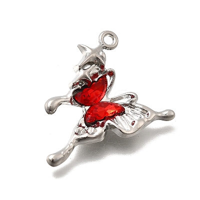 Alloy Glass Pendants FIND-D305-07P-1