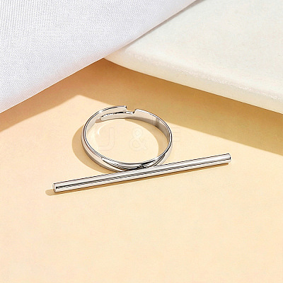 304 Stainless Steel Cuff Open Rings WG03894-03-1