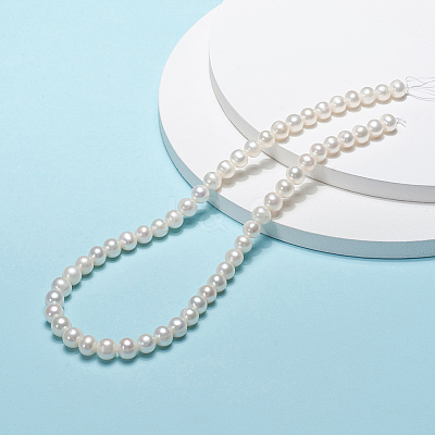 Natural Cultured Freshwater Pearl Beads Strands PEAR-E002-25-01-1