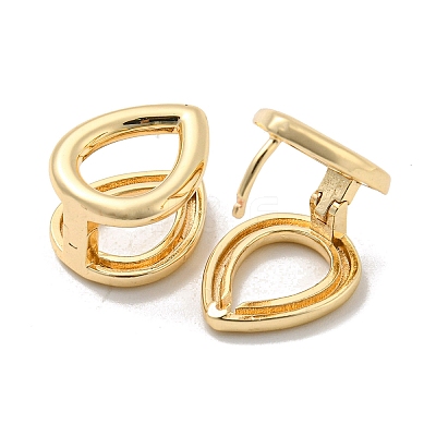 Brass Hoop Earrings for Women EJEW-E295-30KCG-1