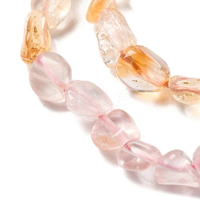 Natural Prehnite & Rose Quartz & Amethyst & Citrine Beads Strands G-L610-B14-01-1