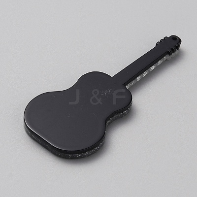 Acrylic with Glitter Powder Big Pendants MACR-TAC0003-06F-1