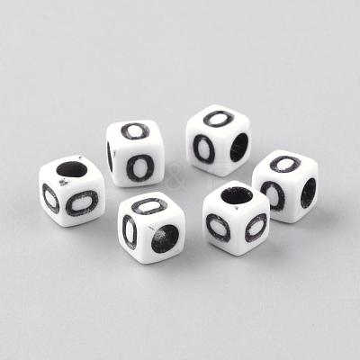 Opaque Acrylic Beads SACR-Q188-02O-1
