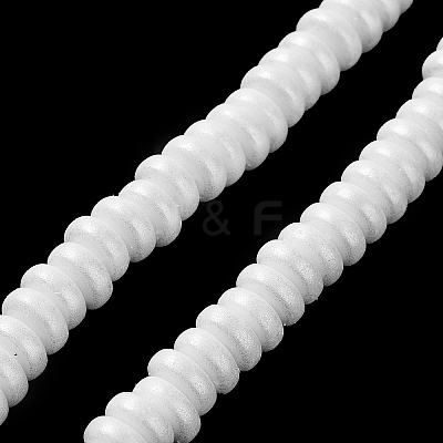 Spray Painted Handmade Polymer Clay Beads Strands CLAY-F004-B08-1