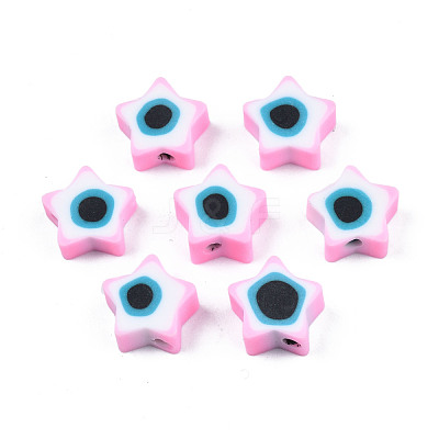 Handmade Polymer Clay Beads CLAY-T019-09I-1