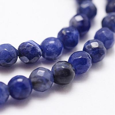 Natural Sodalite Beads Strands G-D840-19-4mm-1