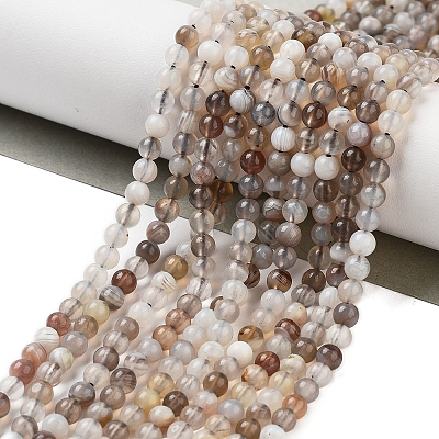 Natural Botswana Agate Beads Strands G-G143-A02-02-1