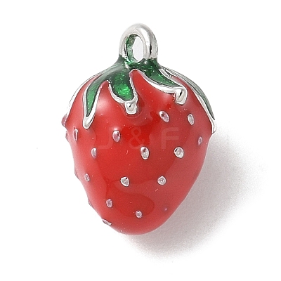 Brass Enamel Charms KK-P290-57P-1