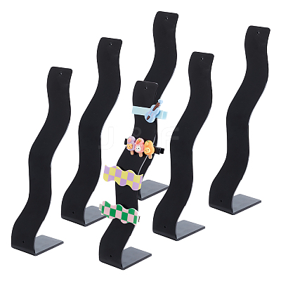 Plastic Hair Clip Displays LS-AJEW-WH00245-25A-1