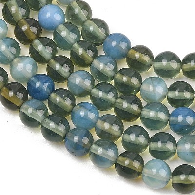 Handmade Lampwork Beads Strand LAMP-B056-8mm-19-1