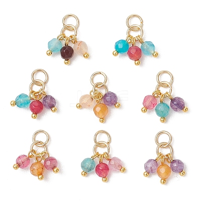 Natural Agate Pendants PALLOY-JF05140-1