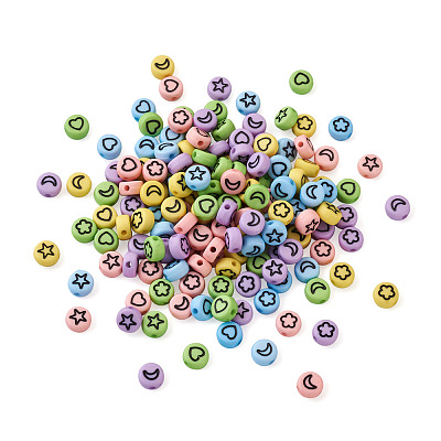 Opaque Acrylic Beads MACR-PJ0001-01-1