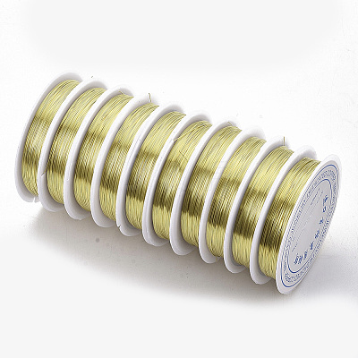 Round Copper Jewelry Wire CWIR-S002-0.4mm-02-1