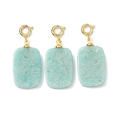 Natural Amazonite Pendant Decorations G-G461-01G-08-1