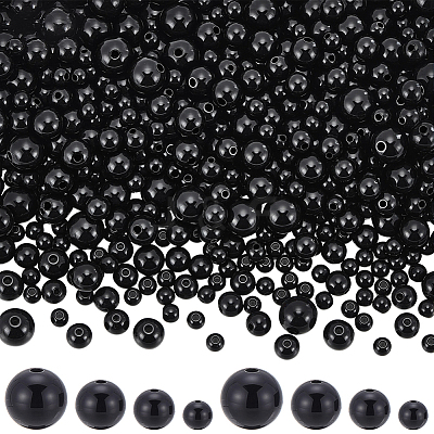 900Pcs Opaque Acrylic Beads MACR-SP0002-35B-1