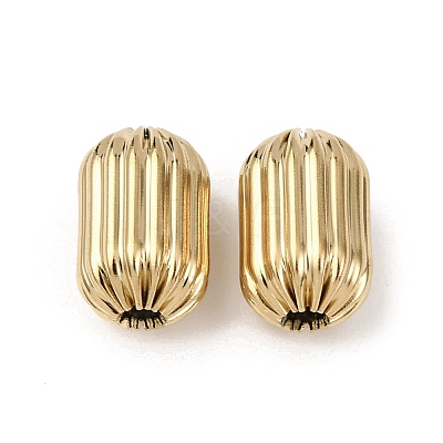 Textured 304 Stainless Steel Beads STAS-I358-11G-06-1
