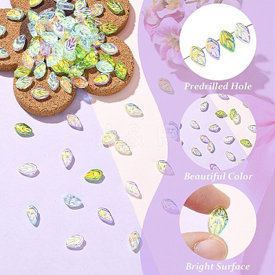100Pcs 5 Colors Electroplate Handmade Lampwork Beads LAMP-CJ0002-94-1