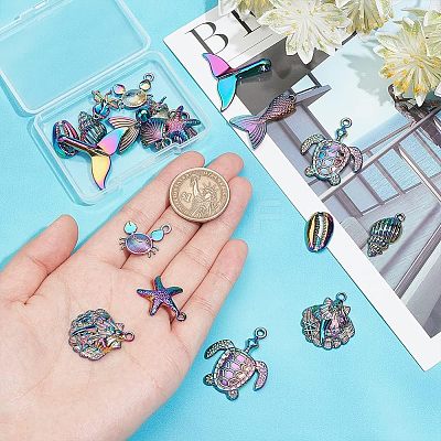 20Pcs 10 Style Alloy Pendants FIND-CA0005-81-1
