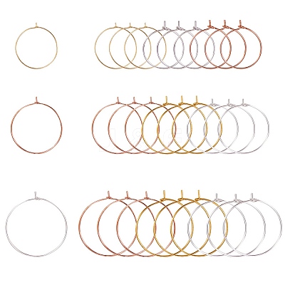 Brass Wine Glass Charm Rings KK-PH0035-15-1