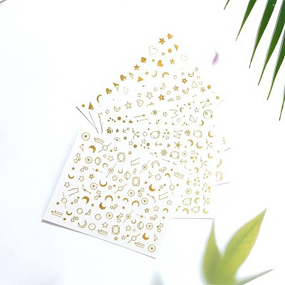 Metallic Nail Decals Stickers MRMJ-R088-29-M-1