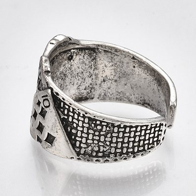 Alloy Cuff Finger Rings X-RJEW-T006-23-1