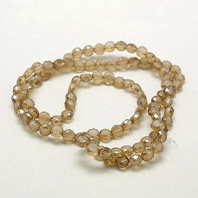 Electroplate Glass Beads EGLA-D028-02-1