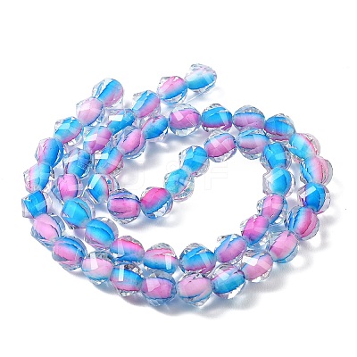 Two Tone Resin Beads Strands GLAA-T035-02E-1