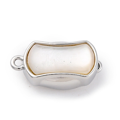 Rectangle Brass Box Clasps KK-P291-48P-02-1