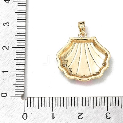 Ocean Brass Enamel Pendants RB-CBA2CEF-03G-02-1