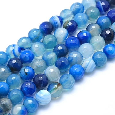 Natural Agate Beads G-J371-01-10mm-1