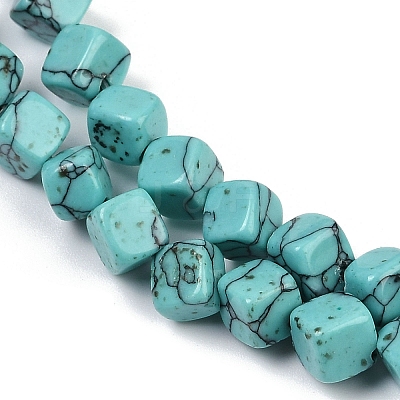 Synthetic Turquoise Beads Strands G-A257-A14-01-1