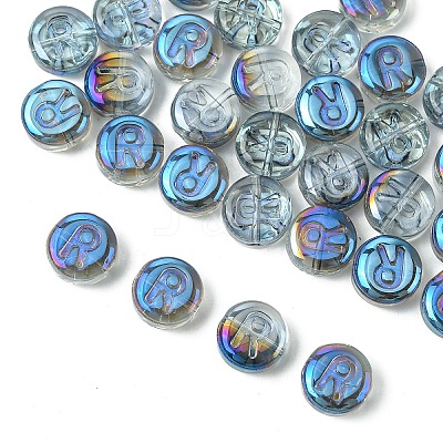 Electroplate Glass Beads EGLA-YW0005-01R-1