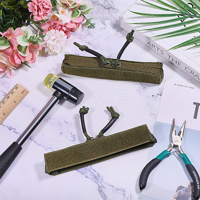 Nylon & Plastic Outdoor Tactical Vest Zipper Strip DIY-WH0128-60B-1
