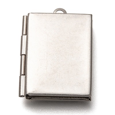 Non-Tarnish 316 Stainless Steel Locket Pendants STAS-P267-01P-1