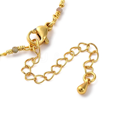 Brass Chain Necklace Making KK-K337-13G-06-1